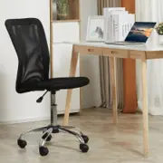 Ergonomisk kontorstol uden armlæn, sort produktbilde