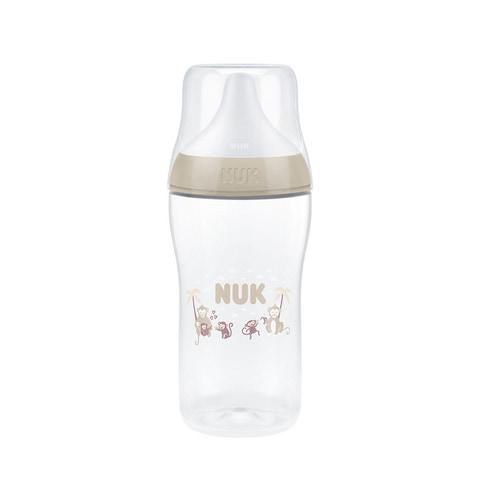 NUK Perfect Match Sutteflaske 260 ml med abemønster