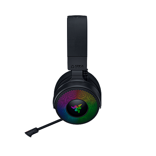 Razer Kraken V4 Pro wireless gaming headset i sort