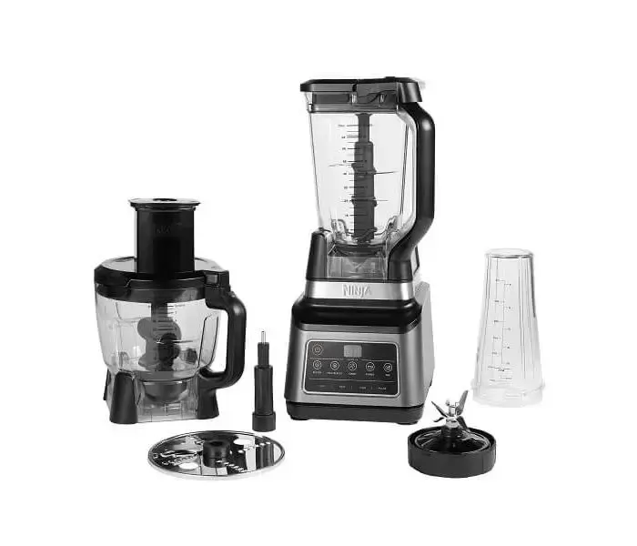 Ninja Foodprocessor og blender BN800EU i grå med foodprocessorskål og blenderkande