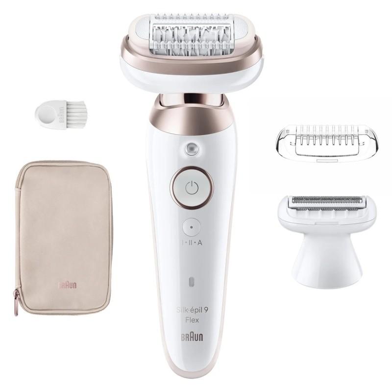 Braun Silk-épil 9 Flex 9-030 3D epilator trådløs wet og dry med 40 pincetter