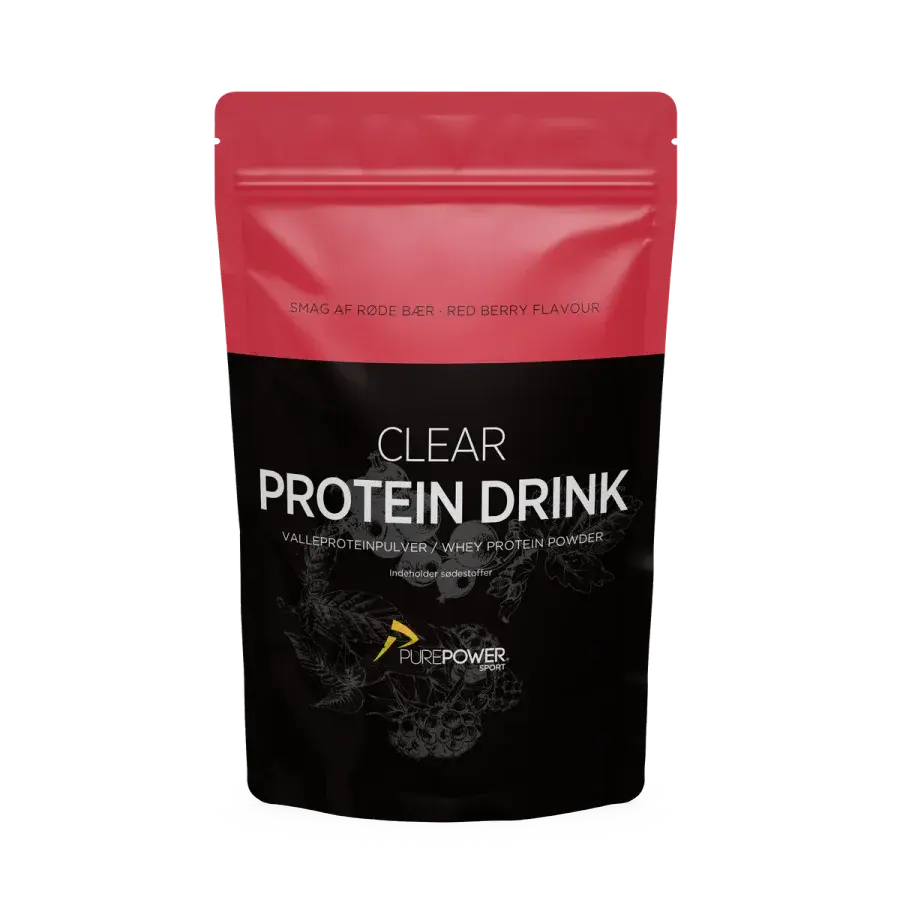 Clear Protein Drink Røde Bær 400 g produktbilde