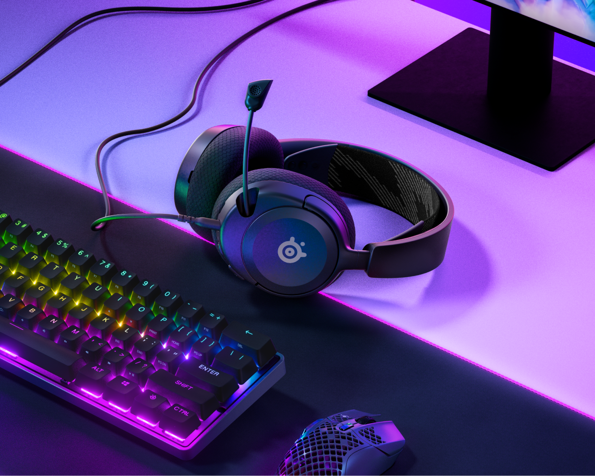 SteelSeries Arctis Nova 1 kablet gaming headset i sort